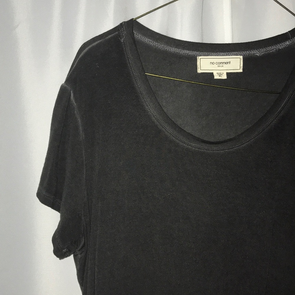 never worn distressed black top